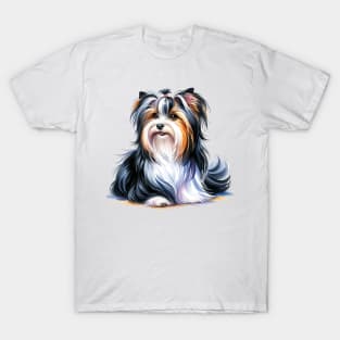 Biewer Terrier Watercolor - Beautiful Dog T-Shirt